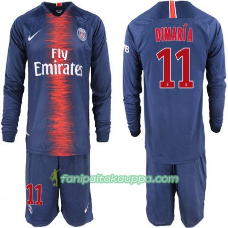 Jalkapallo Peliasut Paris Saint Germain Di Maria 11 Lasten Koti Pelipaita 2018-2019 Pitkähihainen